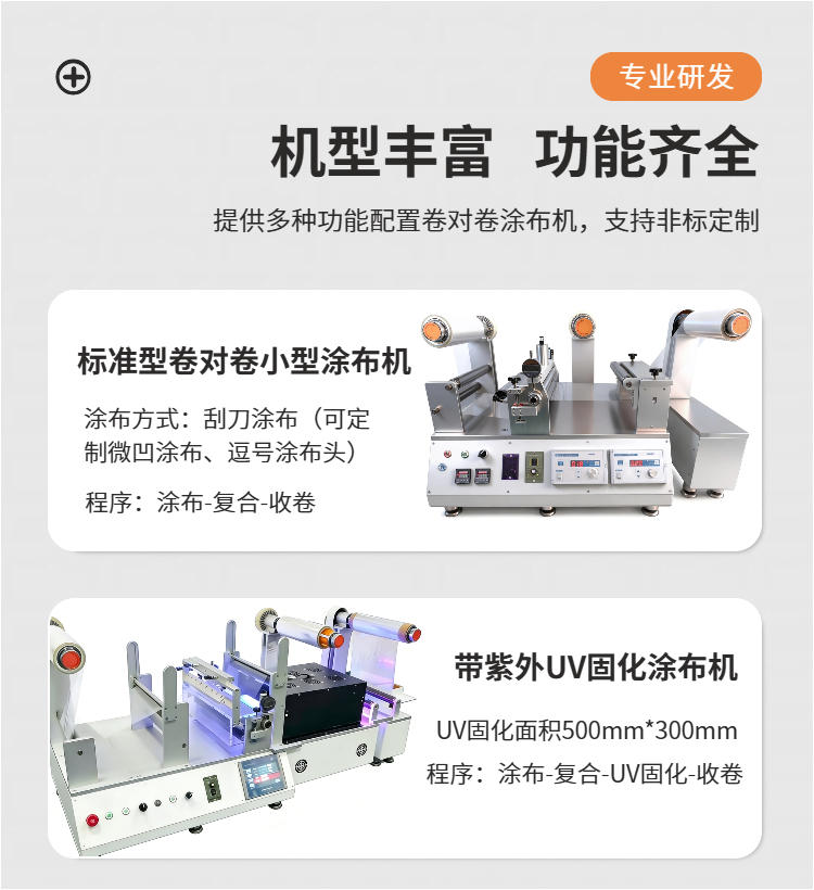 桌面型卷对卷实验涂布机的类型1